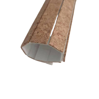 Office Desk Glass Separation Pads with Natural Cork Composition in Brown Color