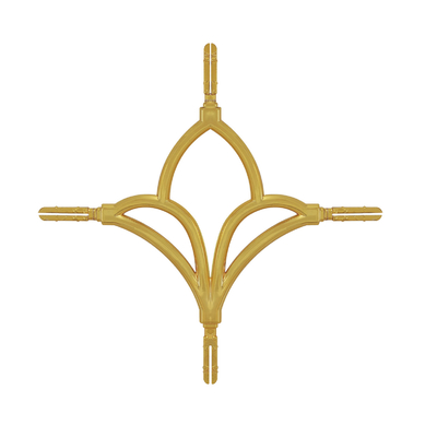16*7 Gold Aluminum Georgian Bar Painted Decoration Connector for Double Glazed Windows