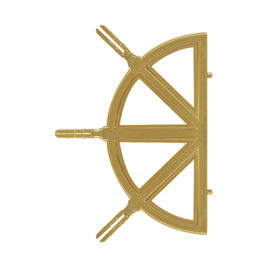 Decorate Door or Window Aluminium Bar Oval Decorative Glass Inserts for All Scenarios