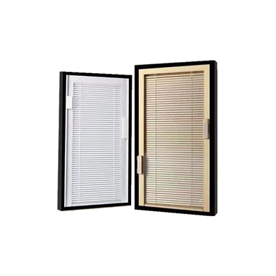 Customizable Silver Magnetic Venetian Blind with Dew Prevention and Single Glass Design