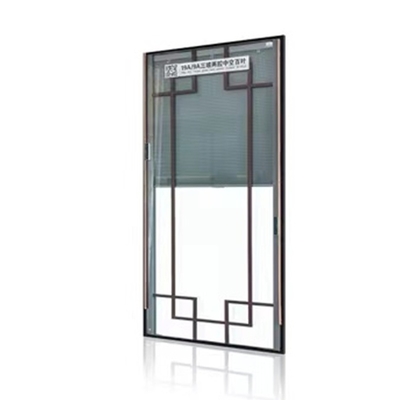 White Shutter Minetal Add On Blinds Integral With Windows Glass For Fixed Windows For Bow Window