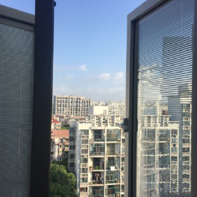 Modern Style Double Glazed Minetal Window with Integral Blinds Between Glass Panel