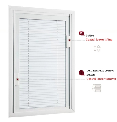 16A/19A/23A/27A Shutters for Minetal Magnetic Control System Hollow Glasses Blinds