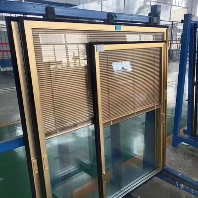 12.5mm Louver Size Minetal Built-in Insulated Glass with Adjustable Aluminium Louver